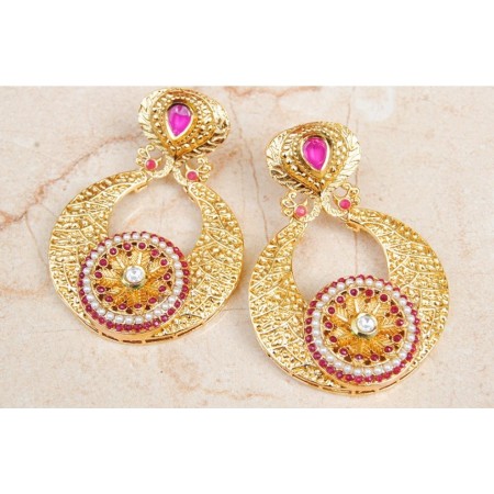 Bold Gold Matte Earrings